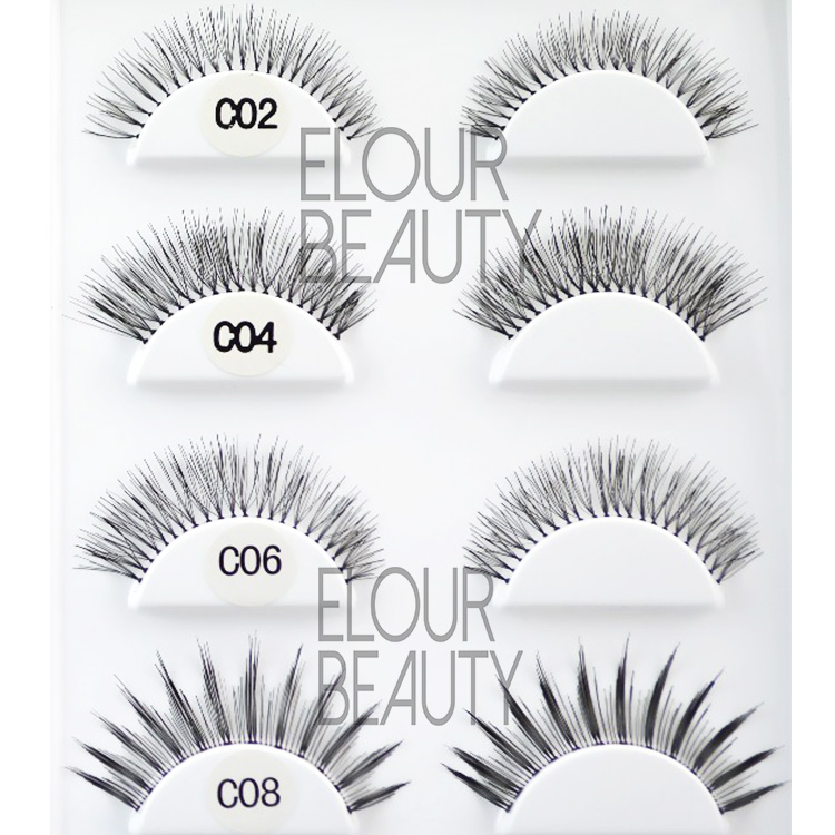 Human hair lashes are the best natural fake lashes to buy ES55